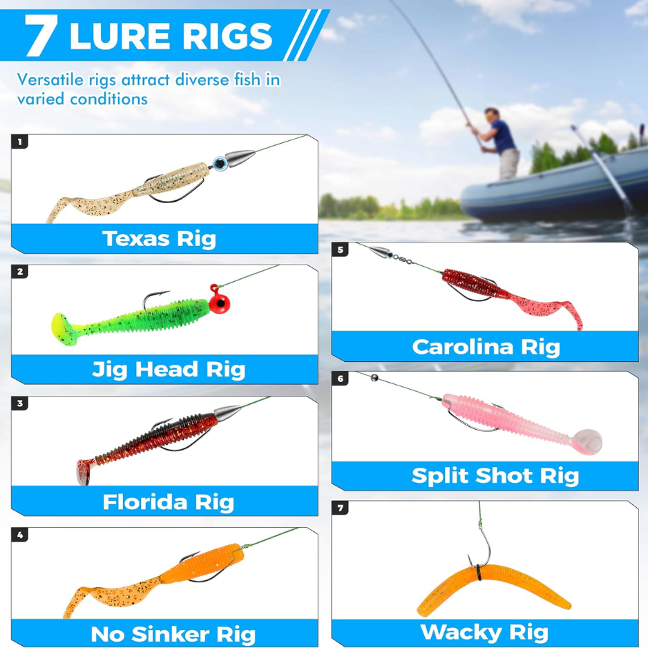 137-Piece Fishing Lure Kit with Tackle Box