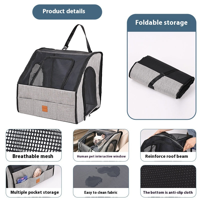 Portable Foldable Car Waterproof And Hard-wearing Pet Cage Waterproof