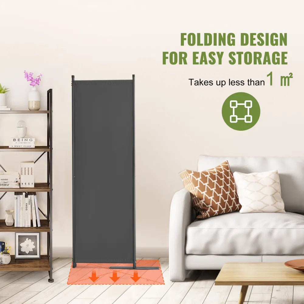 4-Panel Room Divider, Foldable Privacy Shields, Cloth Segregation