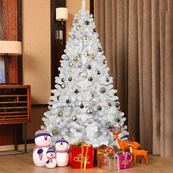5ft Unlit White Halloween Christmas Tree With 498 Branch Tips