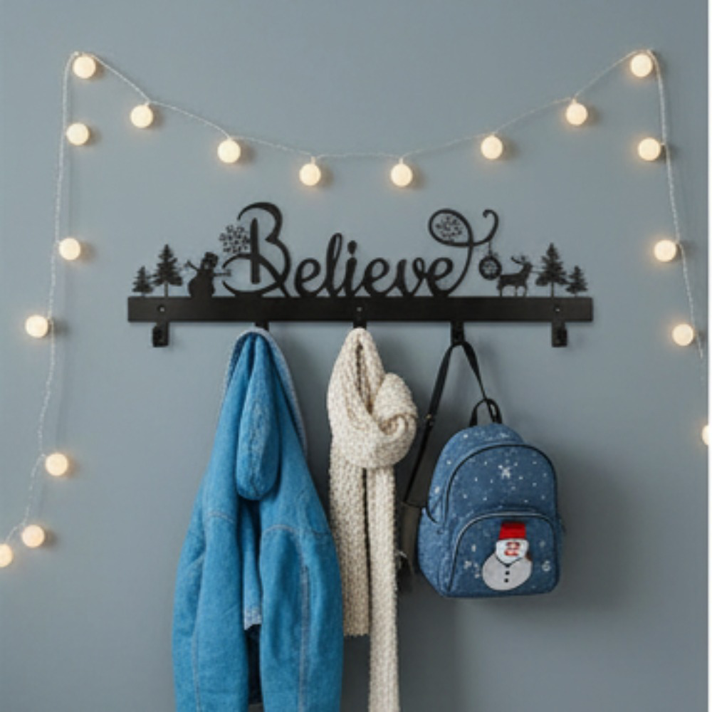 2Pcs Vintage Snowman And Elk Metal Wall Art Rustic Farmhouse Christmas