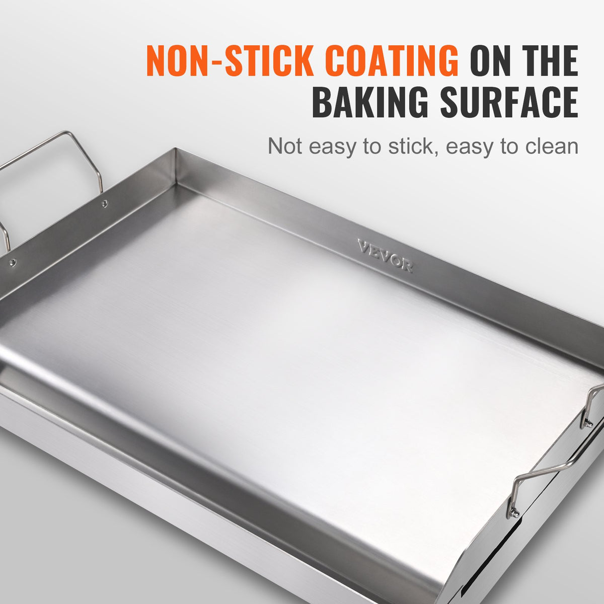 Stove Top Griddle, 23.5"x16" Pre-seasoned Stainless Steel Griddle
