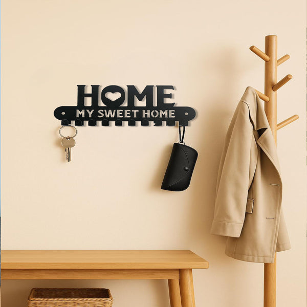 2-in-1 Halloween Christmas Wall Key Holder With Sturdy Iron Hooks