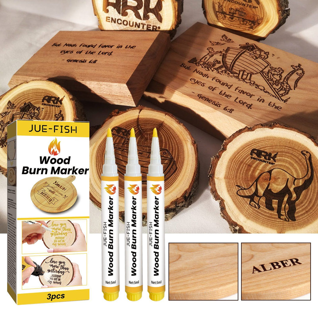 JUE FISH Wood Burning Craft Marker Set, 3 Pieces