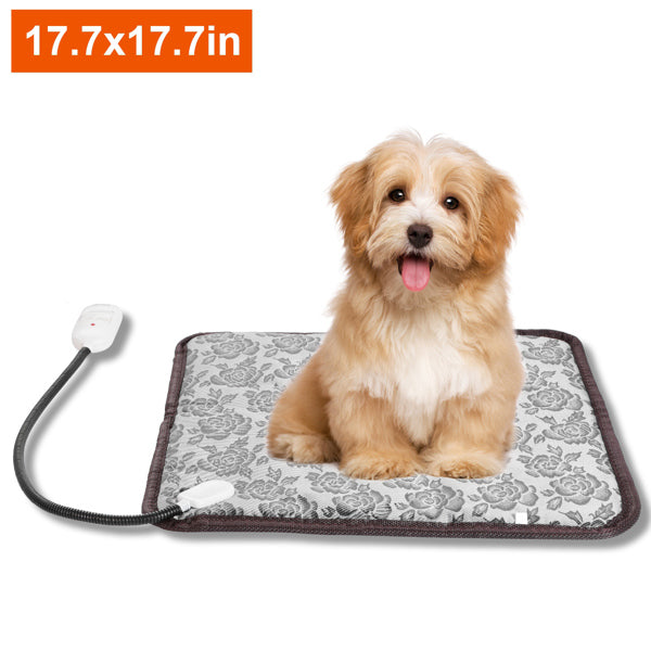 Pet Heating Pad, Waterproof Adjustable Warm Blanket, With Anti Bite