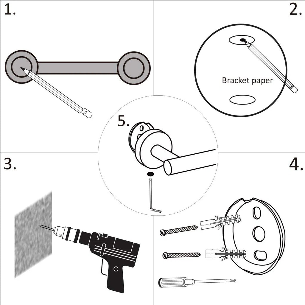 3 - Piece Bathroom Hardware Set