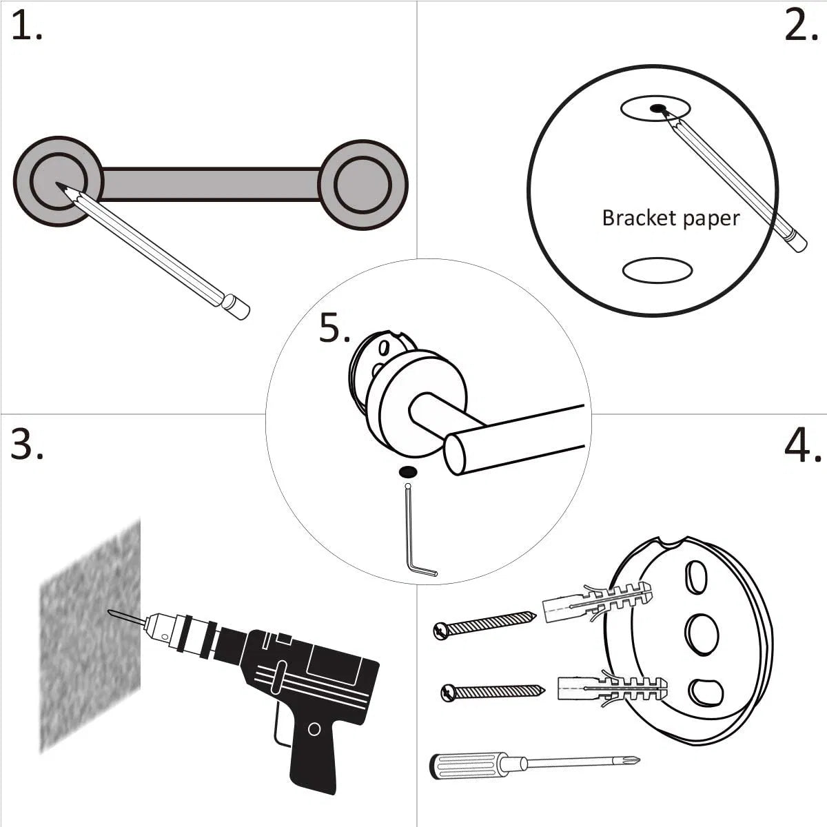 3 - Piece Bathroom Hardware Set