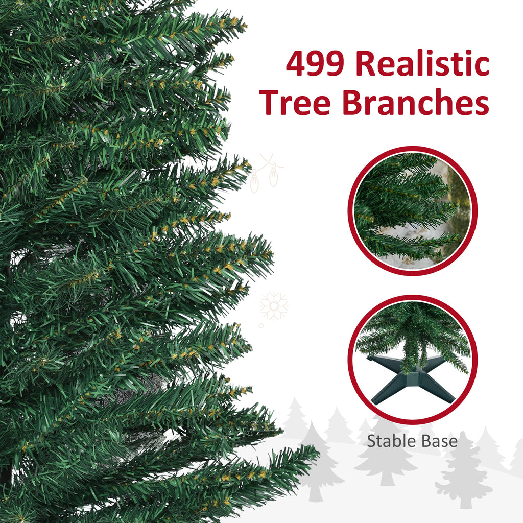 7ft Unlit Pencil Artificial Christmas Tree With Realistic Branches