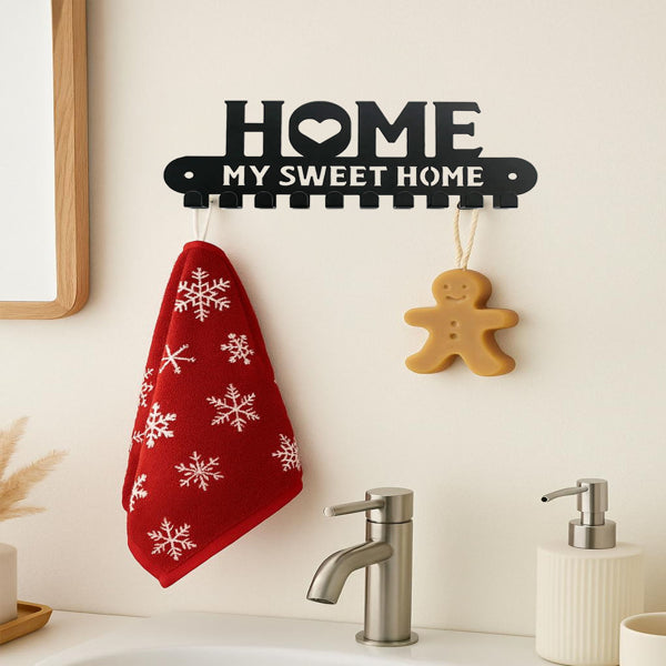 2-in-1 Halloween Christmas Wall Key Holder With Sturdy Iron Hooks