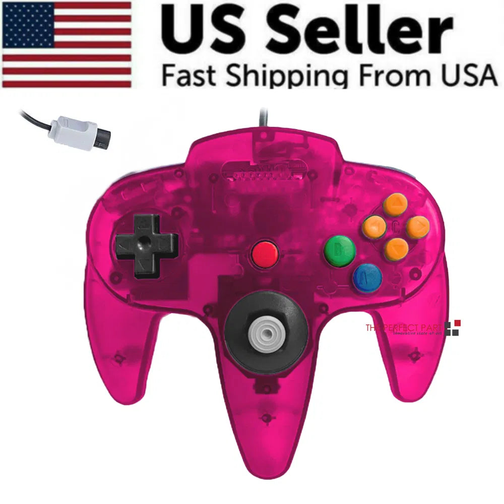 Wired Controller Joystick Compatible With Nintendo 64 N64 Video Game