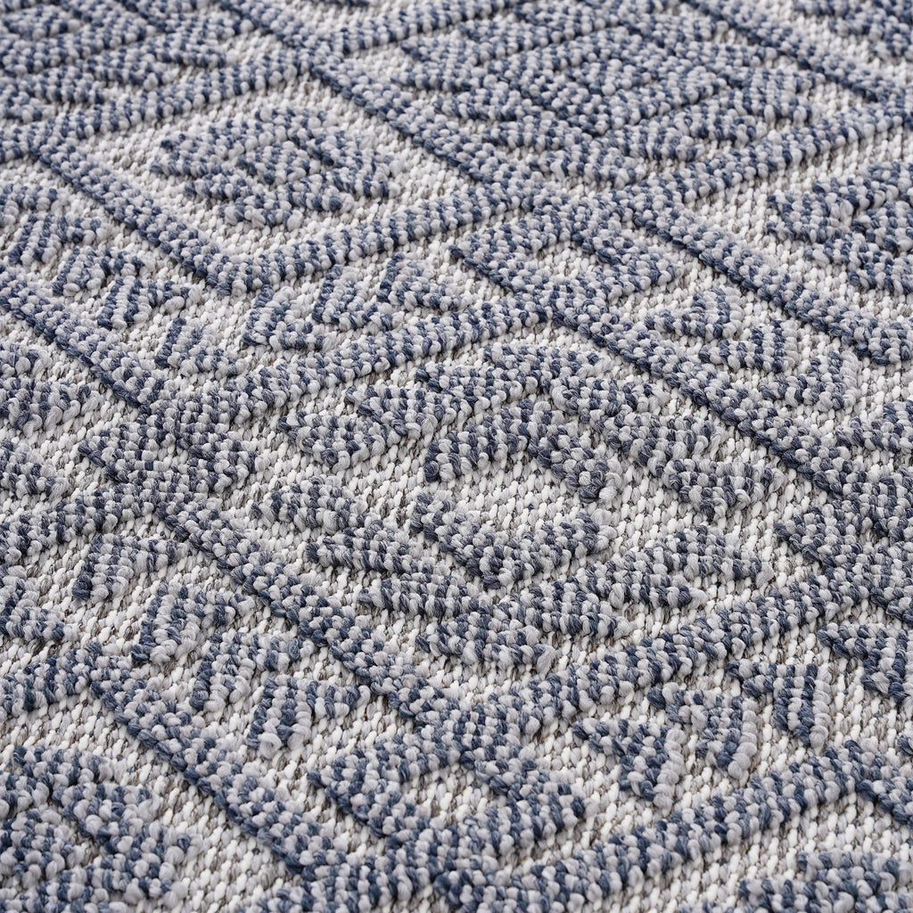 Guros 2X8 White Gray Traditional Indoor Outdoor Runner Rug