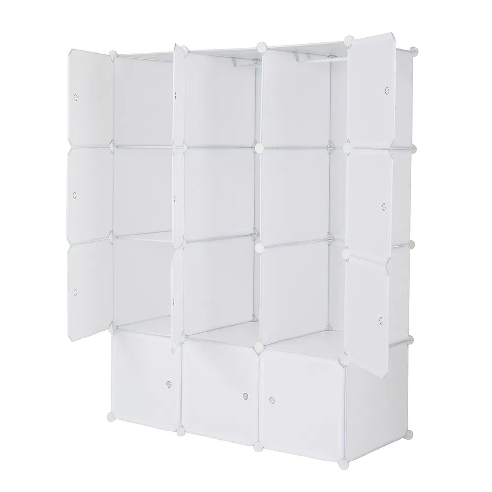 12 Cube Organizer Stackable Plastic Cube Storage Shelves Design