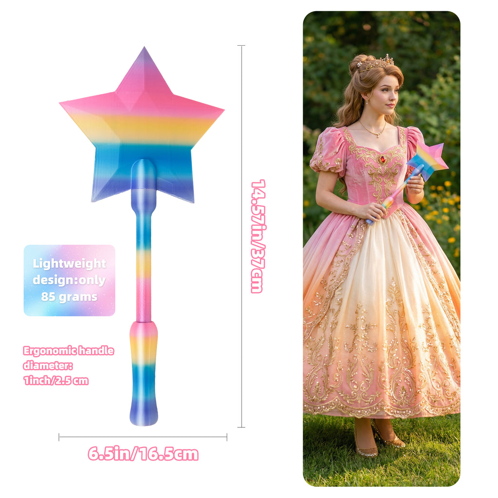 Star Magic Wand Credit Card Holder, Fantasy Star Shaped Card Display