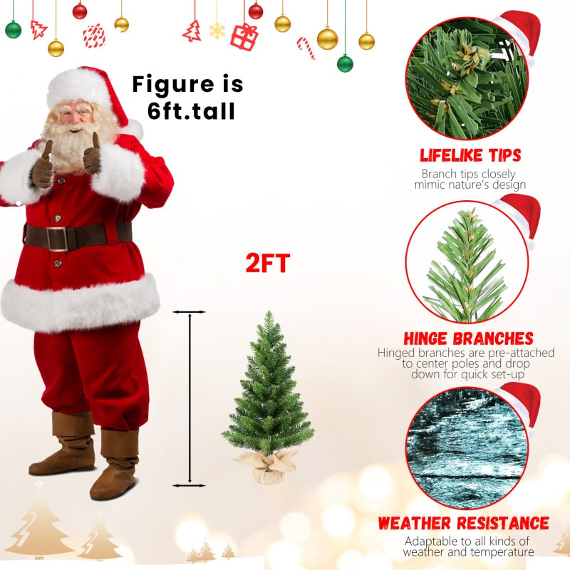 2ft PVC Desktop Tree -set Of 2