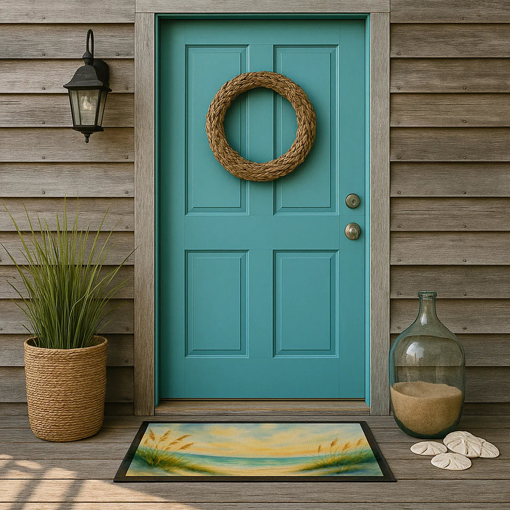 Beach Quiet Morning On The Dunes Doormat Front Door Mat Indoor Outdoor