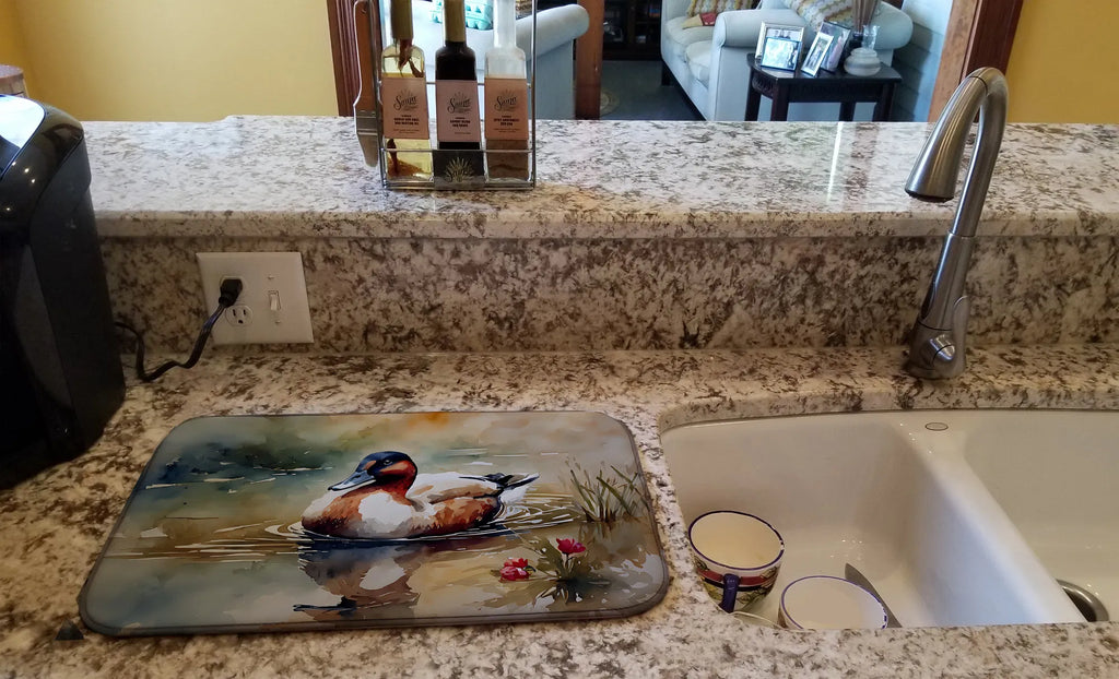 Canvasback Dish Drying Mat Absorbent Dish Drying Mat Pad For Kitchen