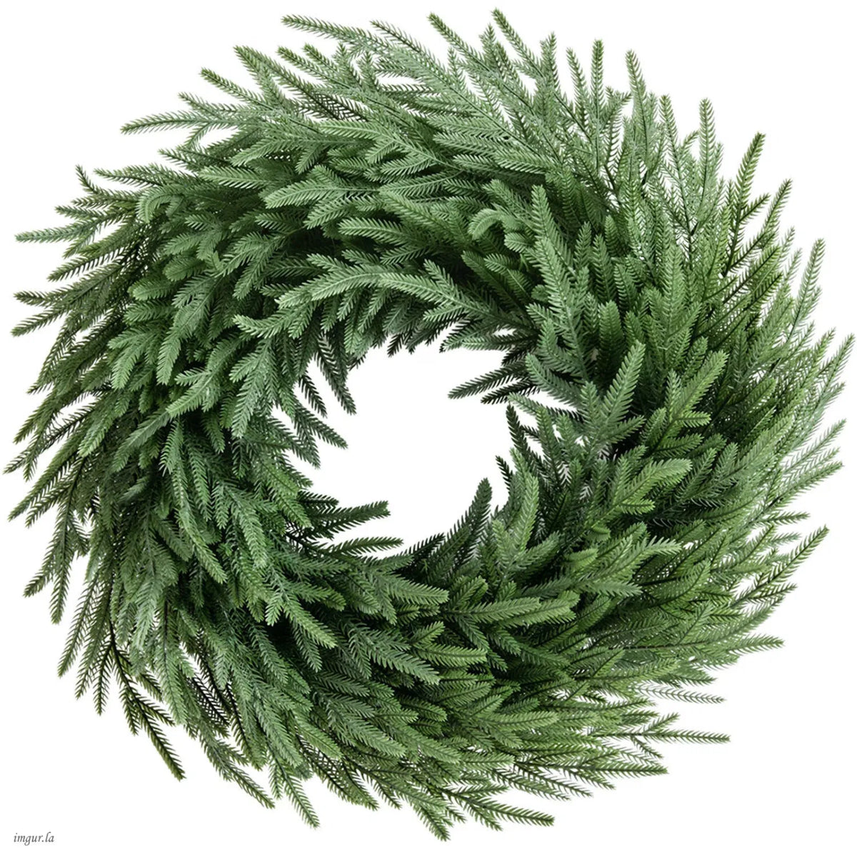 26 Inch Artificial Christmas Wreath Withnaturalvine Base, Green