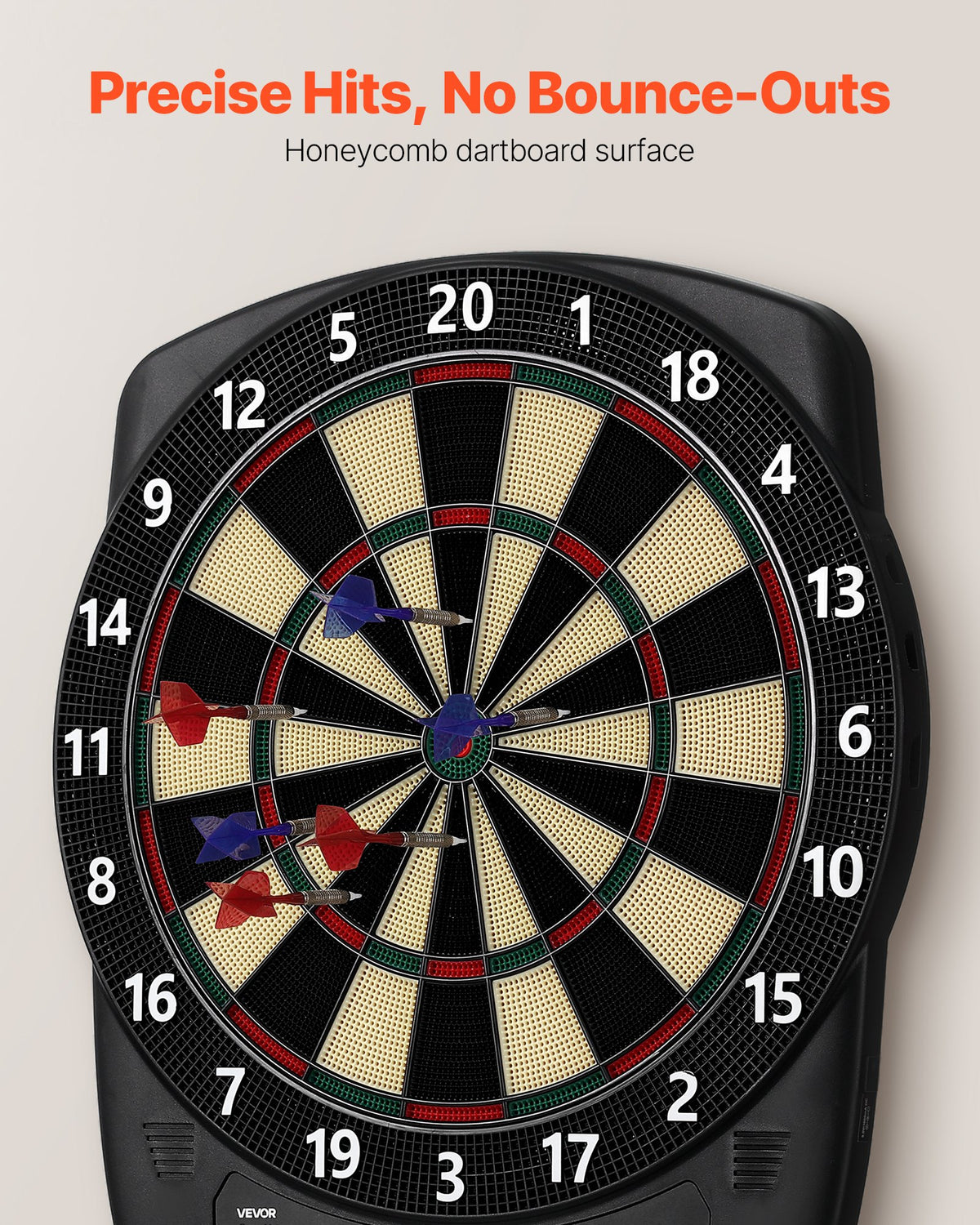 Electronic Dart Board, 13.5" Target Dartboard With 43 Games & 200+