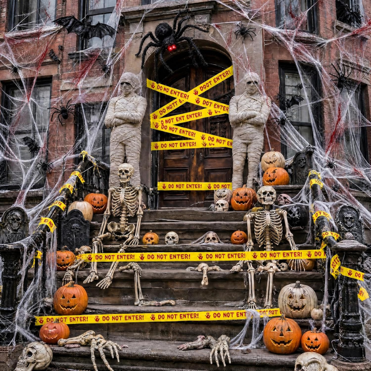Halloween Decorations Caution Tape, 2 In X90 Ft Yellow Do Not Enter