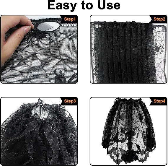 3 Pcs Halloween Lamp Shade Covers, Spooky Decorative Lamp Covers