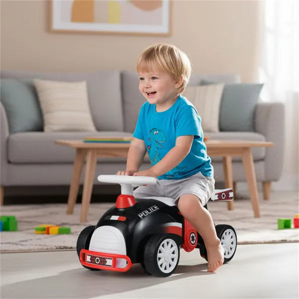 Kids Ride-on Sliding Car With Music Function, 3 Themes Sit-and-scoot