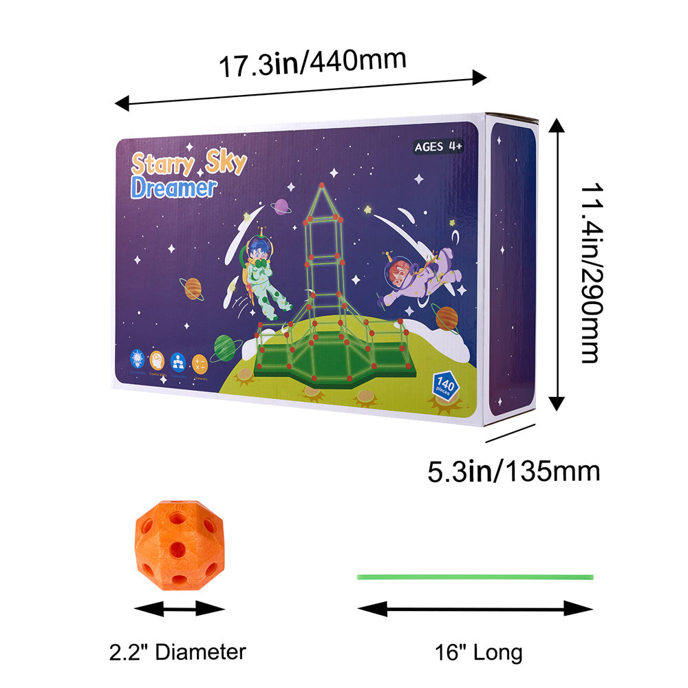 Vevor Tent Fort Building Kit For Kid Glow In The Dark STEM Construction