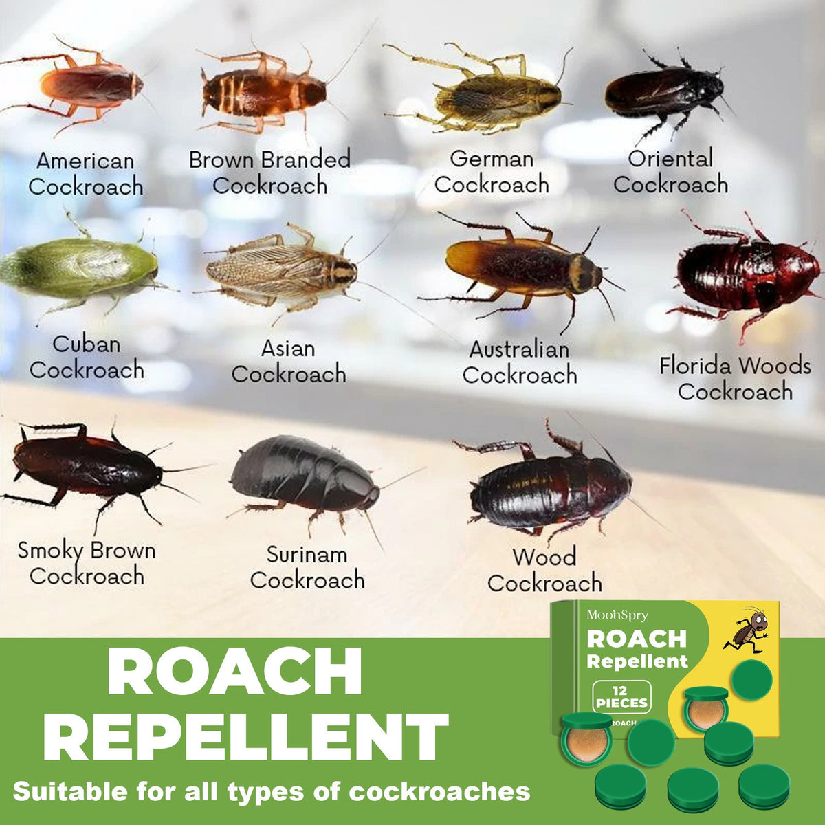 12Pcs In 1 Box, Roach Bait Gel Roach Traps Roach Repellent, Cockroach