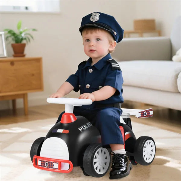 Kids Ride-on Sliding Car With Music Function, 3 Themes Sit-and-scoot