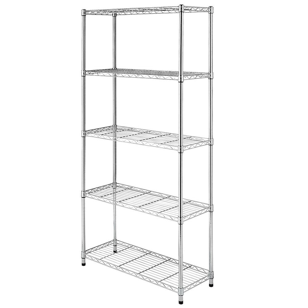 5-Layer Chrome Plated Iron Shelf 180x90x35 Chrome