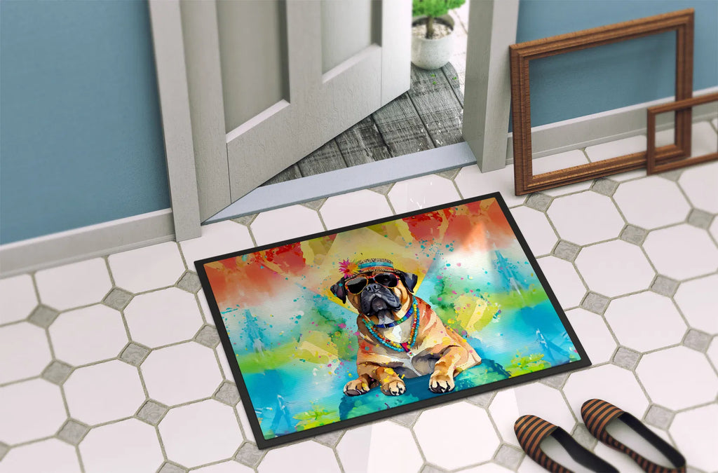 Cane Corso Hippie Dawg Doormat Front Door Mat Indoor Outdoor Rugs