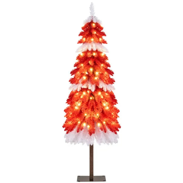 5ft Strawberry Shortcake Christmas Tree - 301 Branch Tips, 100 Warm