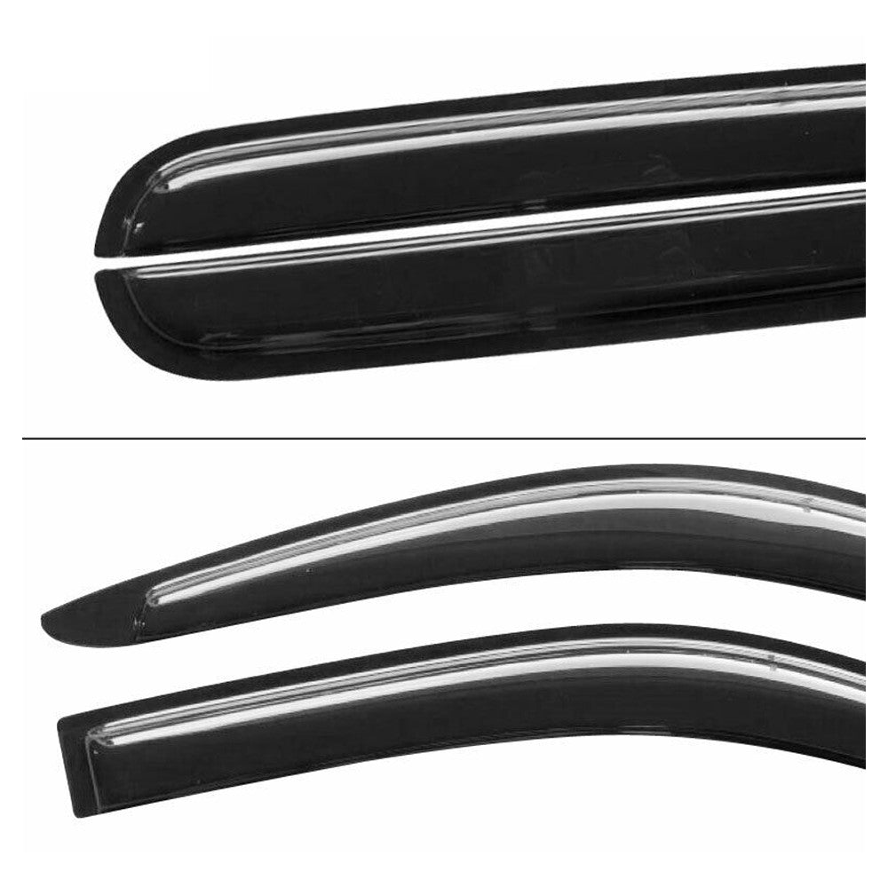 Fits 04-12 GMC Canyon Crew Cab Window Visors Rain Sun Guard Vent 4Pc Set