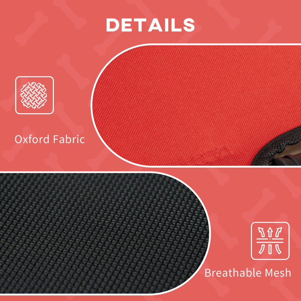 48" X 36" Elevated Portable Dog Cot Cooling Pet Bed With UV Protection