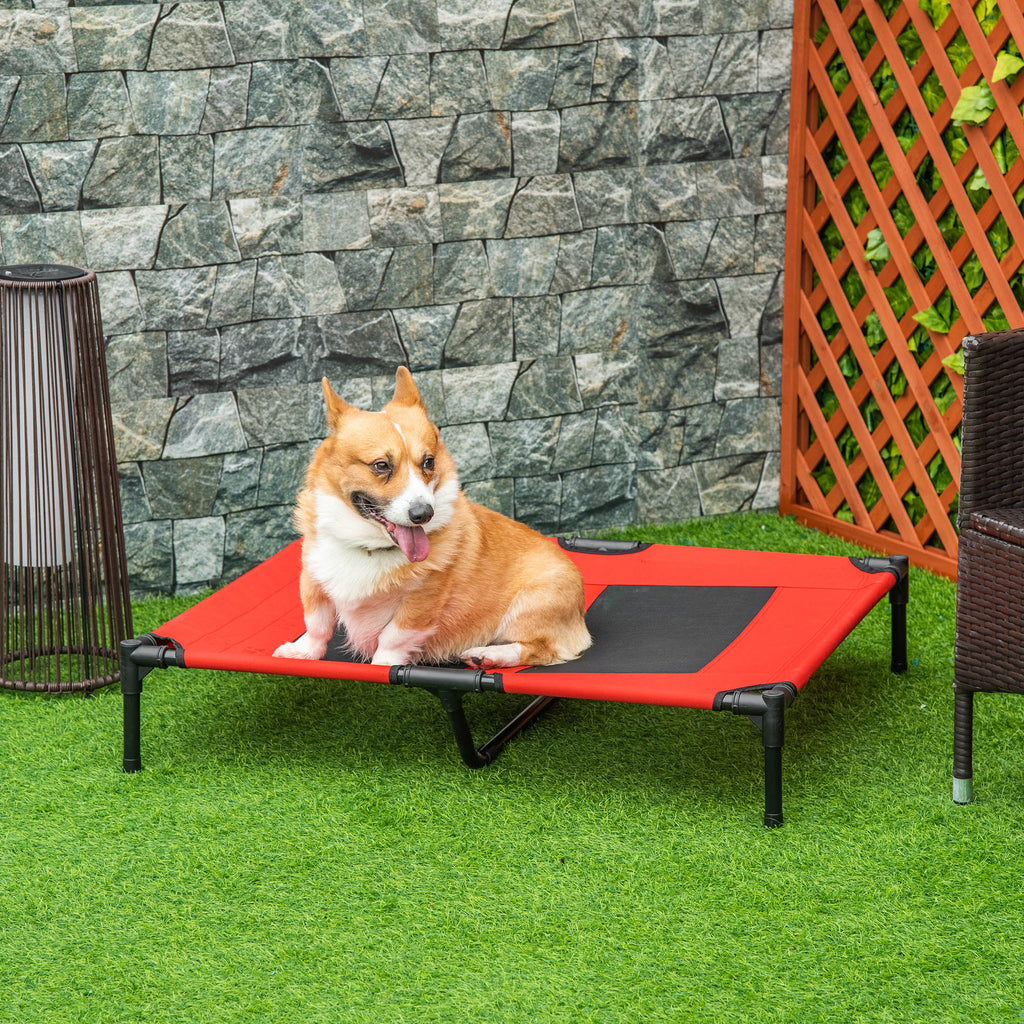 36" X 30" Elevated Cooling Summer Dog Cot Pet Bed With Mesh Ventilation