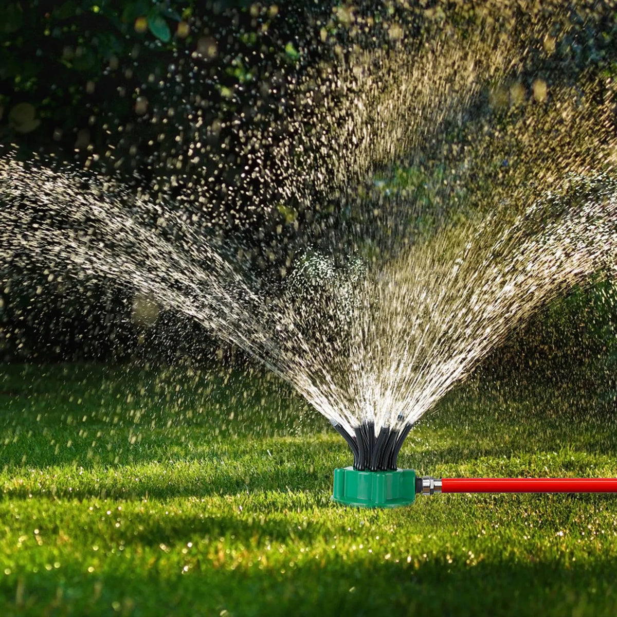 360° Flexible Lawn Sprinkler Automatic 12 Tubes Garden Water Irrigation