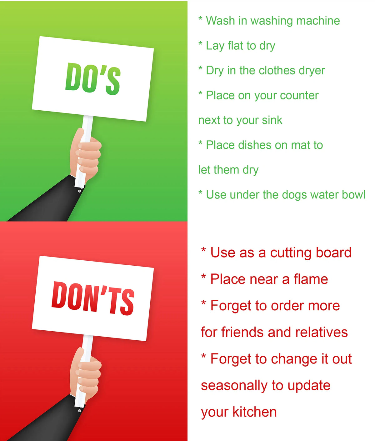 Boxer Spooky Halloween Dish Drying Mat Absorbent Dish Drying Mat Pad