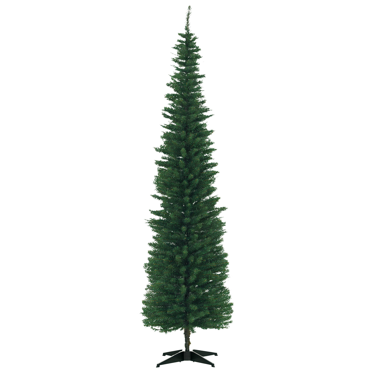 7' PVC Slim Pencil Artificial Christmas Tree 390 Branch Tips