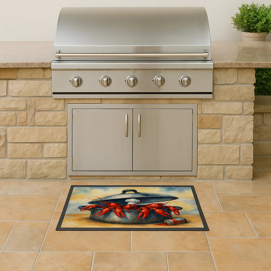 Crawfish Cooking Doormat Front Door Mat Indoor Outdoor Rugs