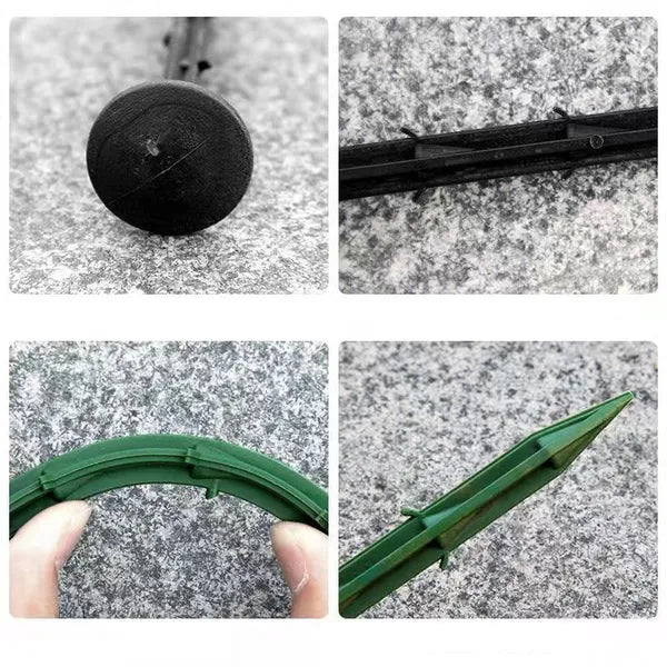 50PC 4.5inch Plastic Lawn Turf Spikes, Groundsheet Fixing Spikes