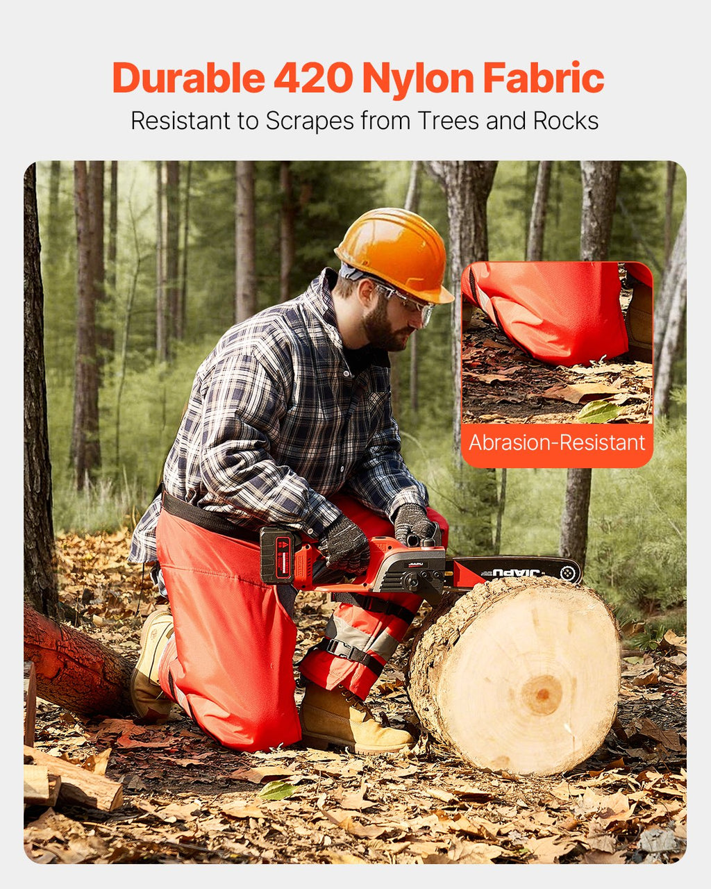 Chainsaw Chaps 39.7in Apron Style Forestry Chainsaw Safety Chaps Class