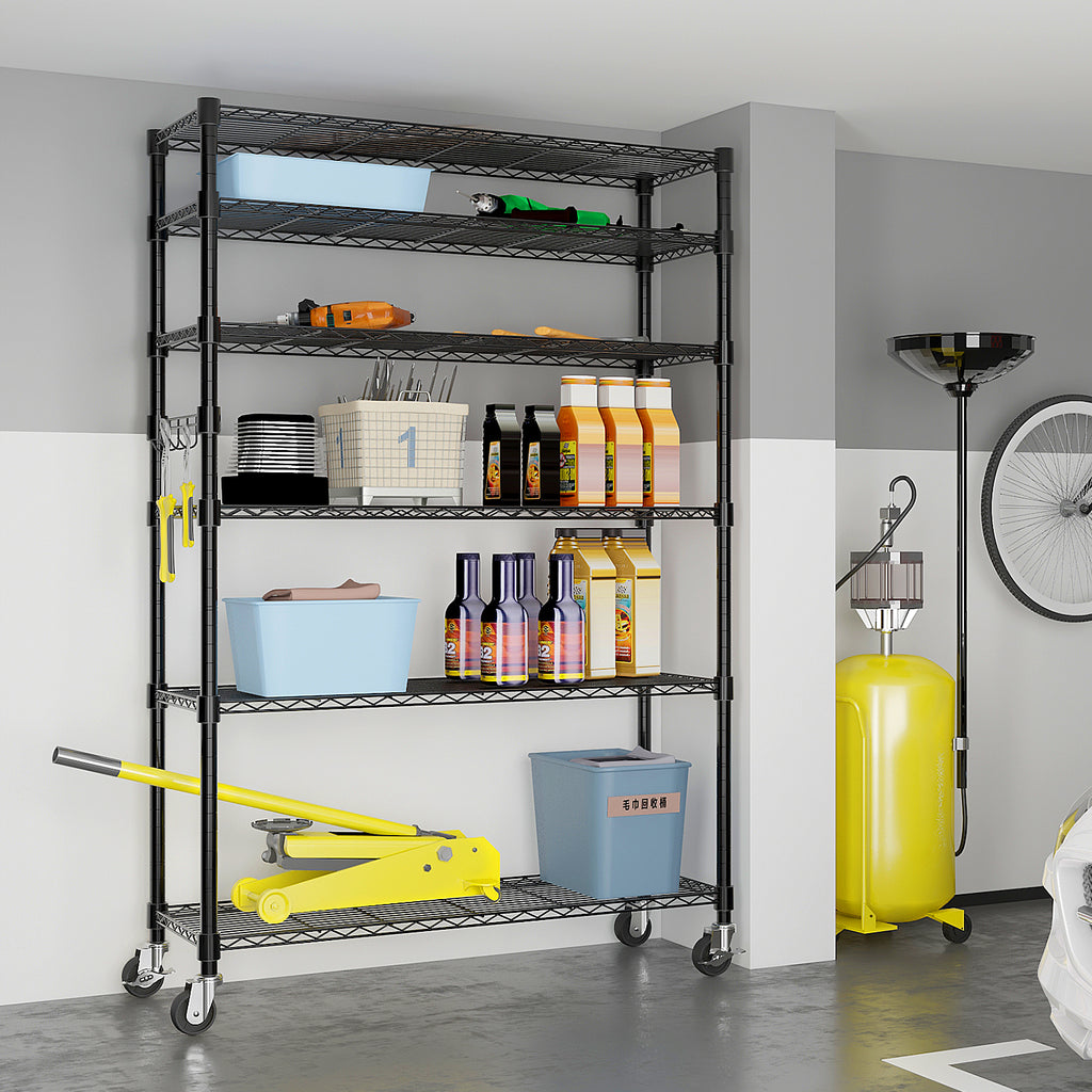 6-Tier Disassembly And Free Assembly Nsf-certified Steel Wire Shelving