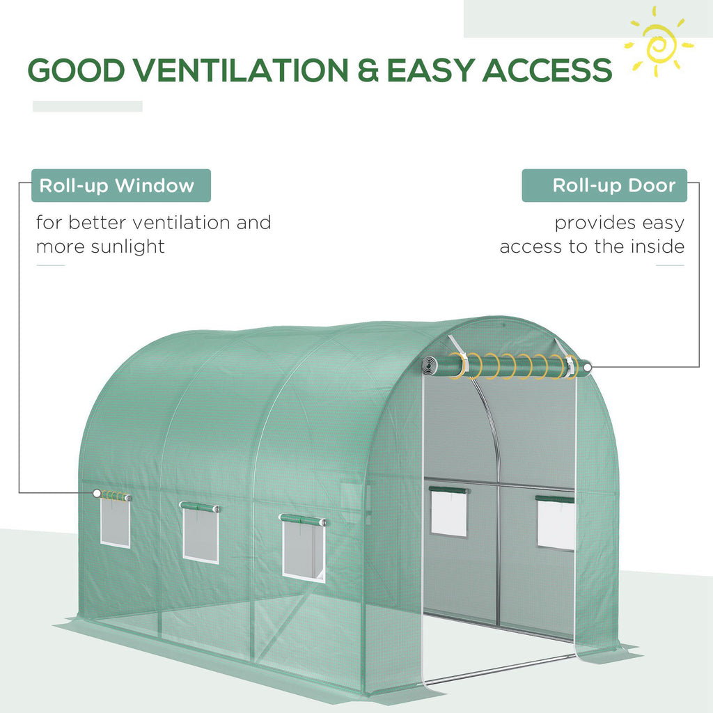 9.8 X 6.6 X 6.6 Plastic Greenhouse Cover Replacement, Heavy Duty
