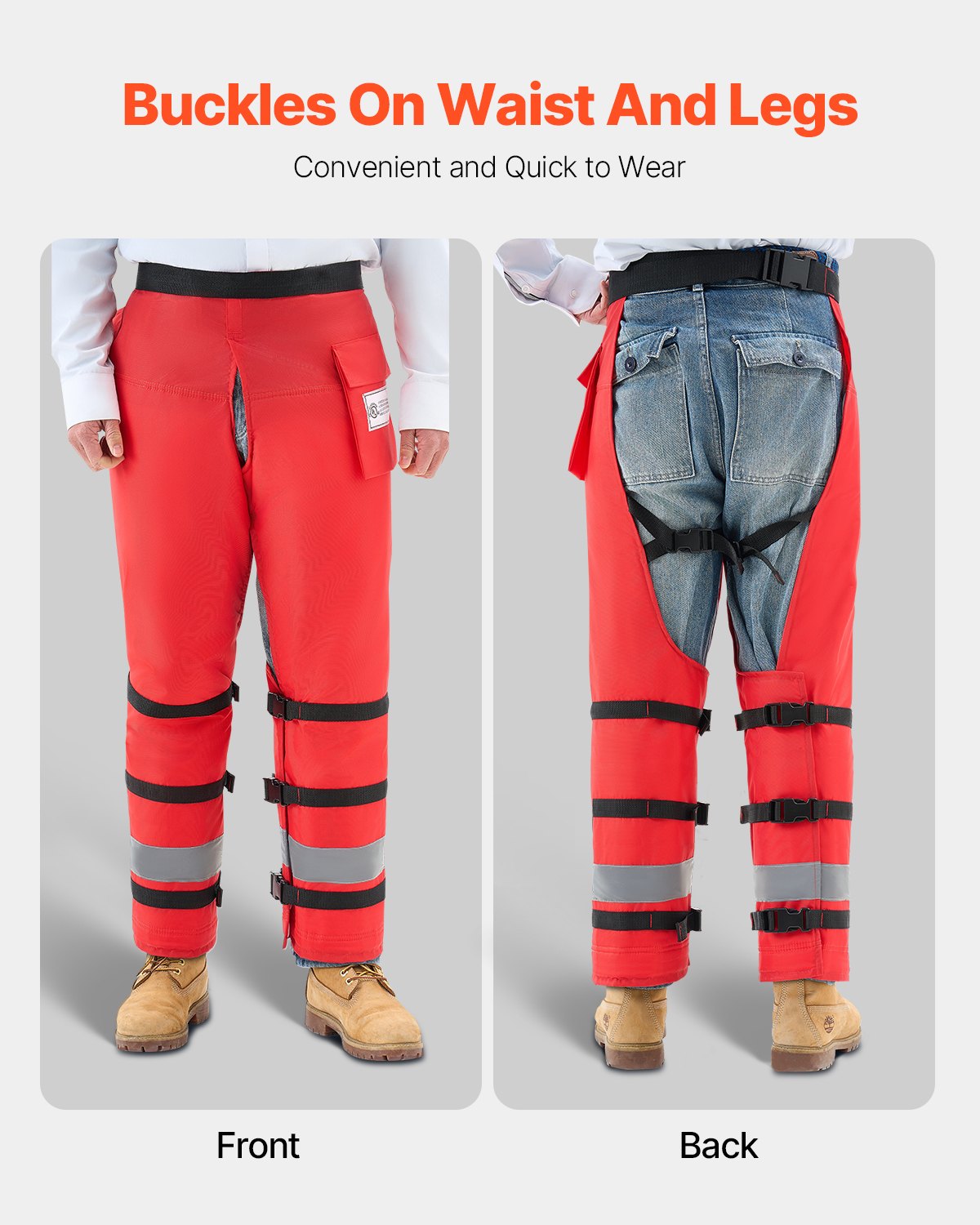 Chainsaw Chaps 39.7in Apron Style Forestry Chainsaw Safety Chaps Class