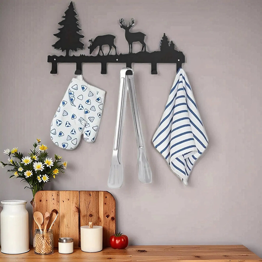Matte Black Wall Hooks Heavy Duty Adhesive Mount For Entryway Bathroom