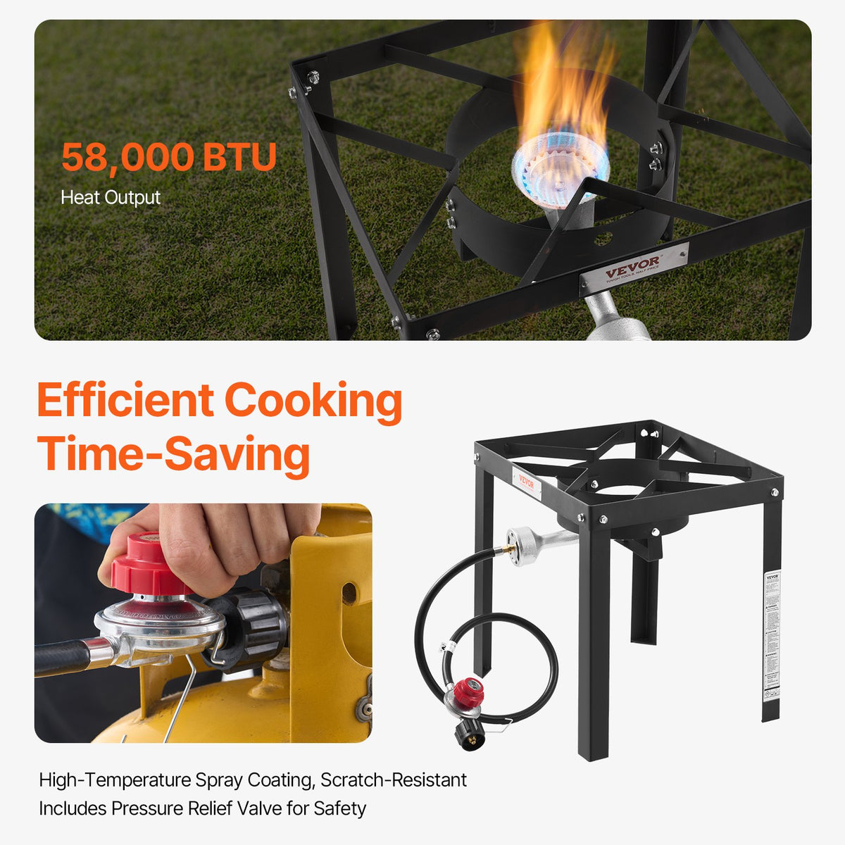 18 Qt Fish And Wing Fryer Aluminum Outdoor Propane Deep Fryer Kit