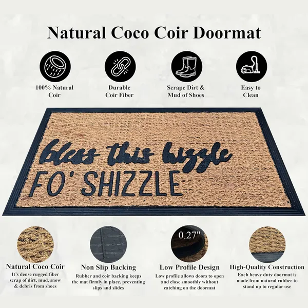 Funny Coir Doormat Hello There Welcome Front Porch Decor Doormat