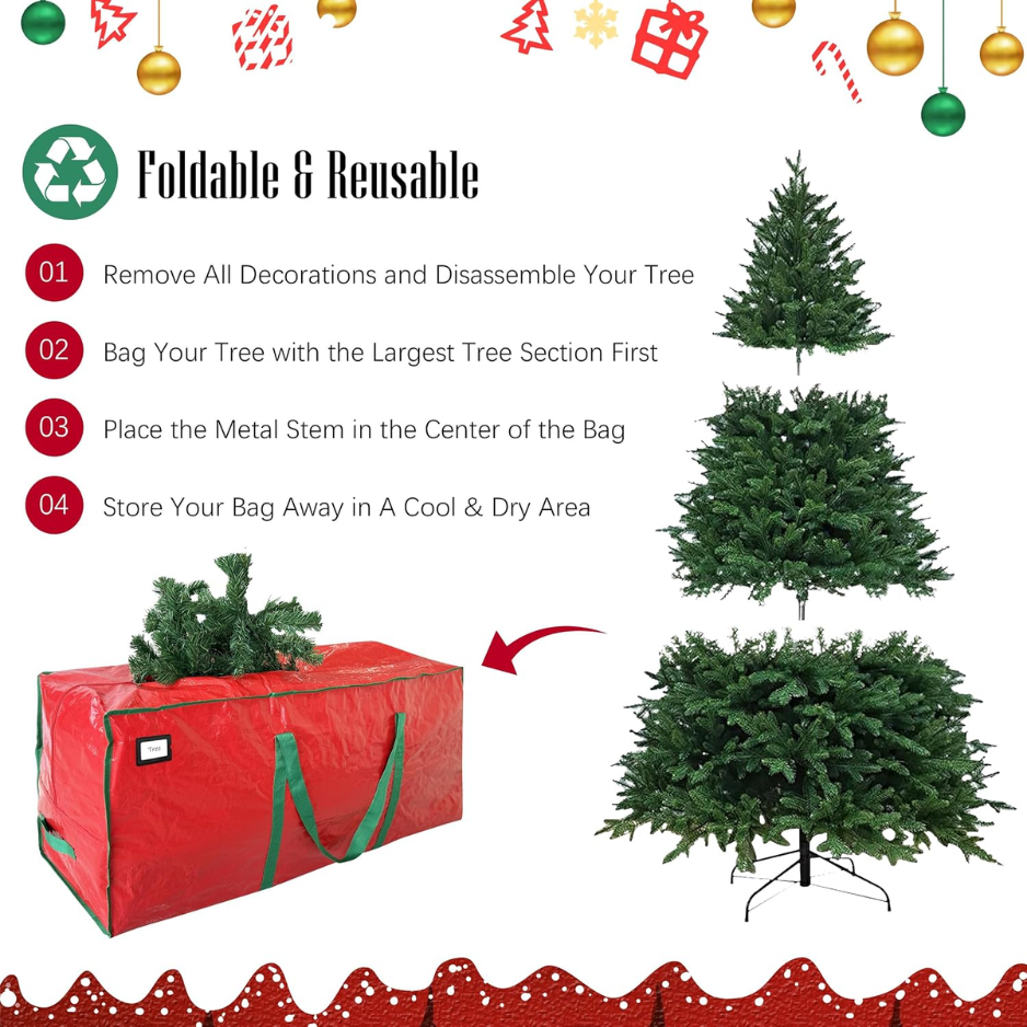 7.5 Ft Christmas Tree Storage Bag Durable Heavy Duty Extra Large