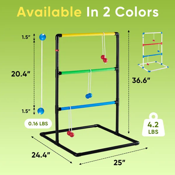 The Ladder Ball And Golf Throwing Ball Set Is Used For The Ladder