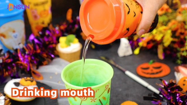 6pcs Halloween Color Changing Cups, 16Oz Reusable Plastic Coffee Cups