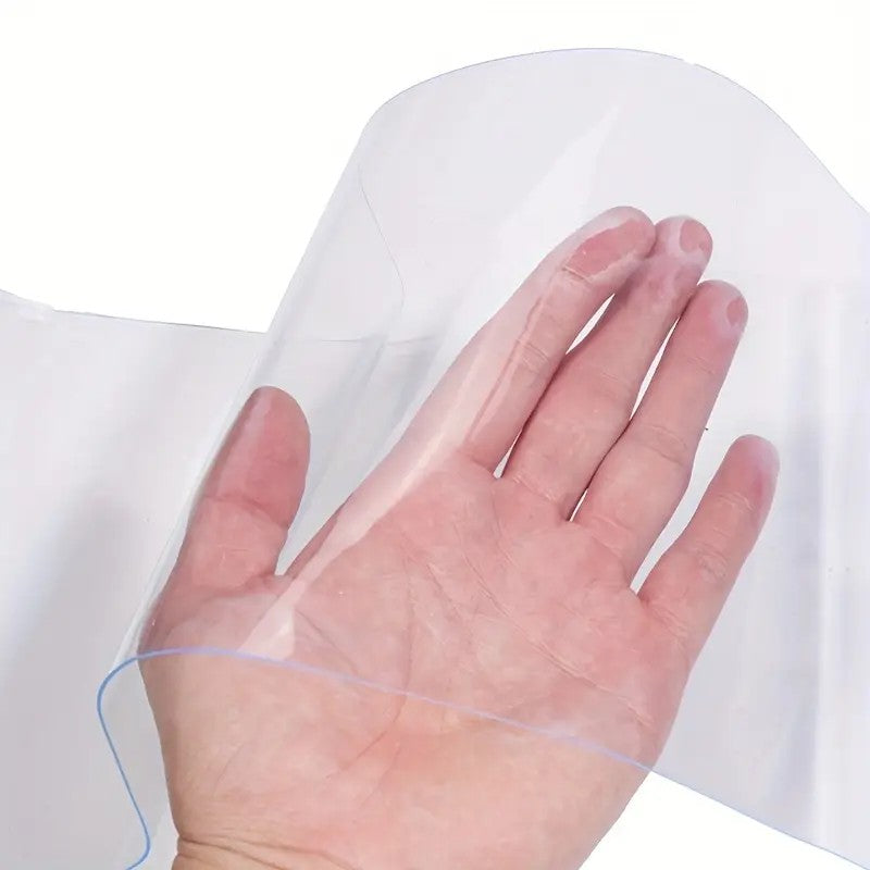 PVC Strip Door Curtain 7.87Inch Width 1.5mm Thickness 3Pcs Set Cold Air